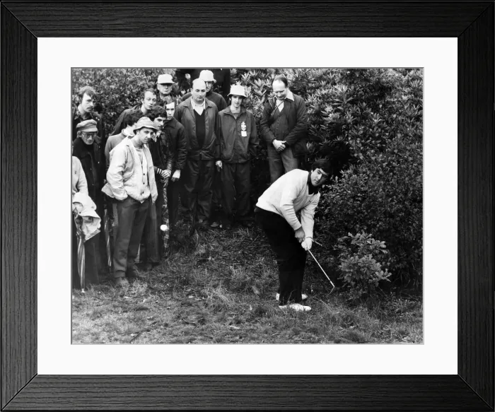 Framed Print : This is how Severiano Ballesteros got out of the rough in the Colgate World Matchplay Framed Print : This is how Severiano Ballesteros got out of the rough in the Colgate World Matchplay