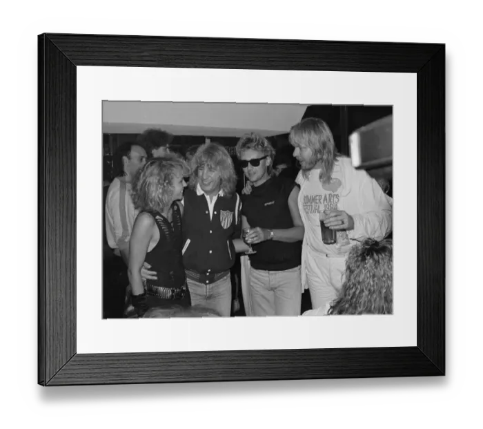 Framed Print : End of the Road'party for Status Quo. June 1984 Status Quo