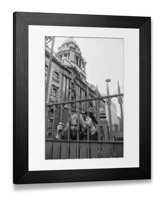 Framed Print : Rick Wakeman seen here in 1977 after recently rejoined the Yes'group