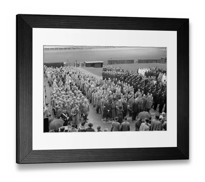 Framed Print : Esher civil defence, A. R. P and A. F. S. on display. April 1939 july 11 1932 1st april