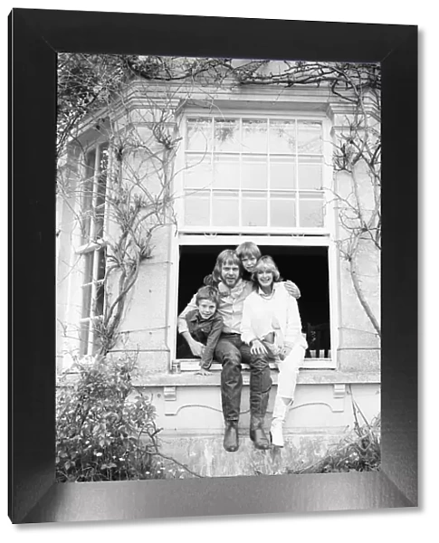 Rick Wakeman and family seen hgere at home. May 1982 82 2864