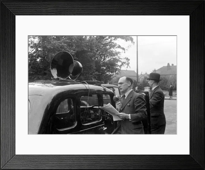 Framed Print : Alfieri. Instructions are given via PA Sytem during Invasion Exercises, Kingston, London Framed Print : Alfieri. Instructions are given via PA Sytem during Invasion Exercises, Kingston, London