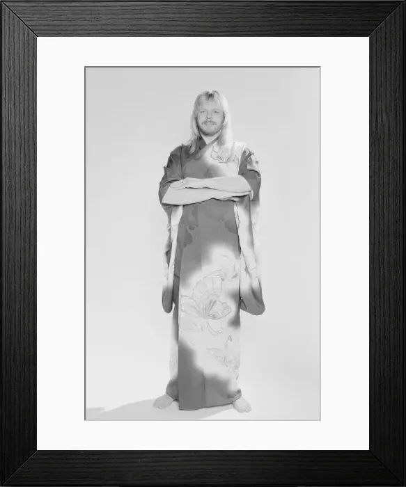 Framed Print : Rick Wakeman keyboard player and former member of the pop group Yes seen here in