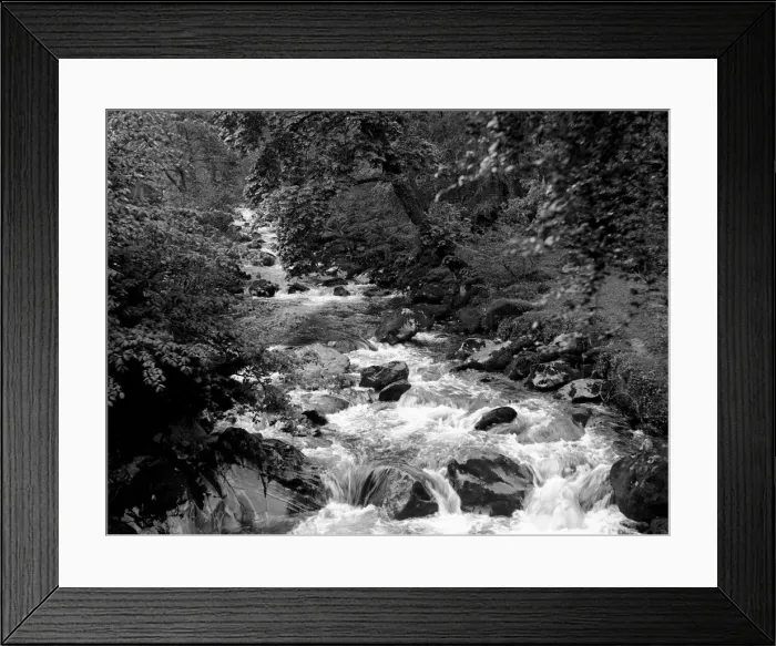 Framed Print : Torrent Walk near Dolgelly North Wales. The River Edog May 1932