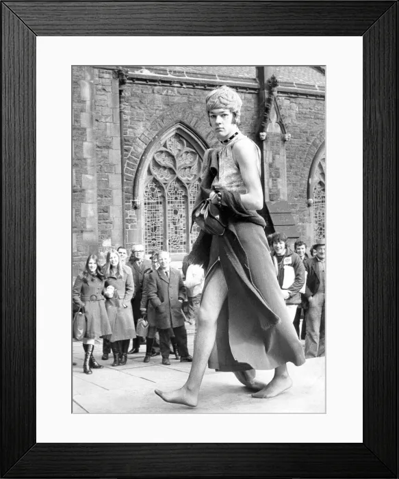 Framed Print : A cool seductive look from 20 year old Charlie Hooper, joint winner of the Durham