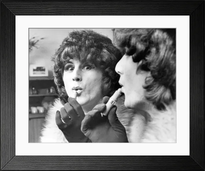 Framed Print : Dennis a former nurse and army physical training insturctor now goes on stage as Framed Print : Dennis a former nurse and army physical training insturctor now goes on stage as