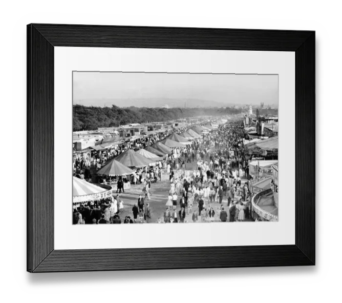 Framed Print : A scene on Newcastle Town Moor at the Newcastle hoppings in June 1960 Framed Print : A scene on Newcastle Town Moor at the Newcastle hoppings in June 1960