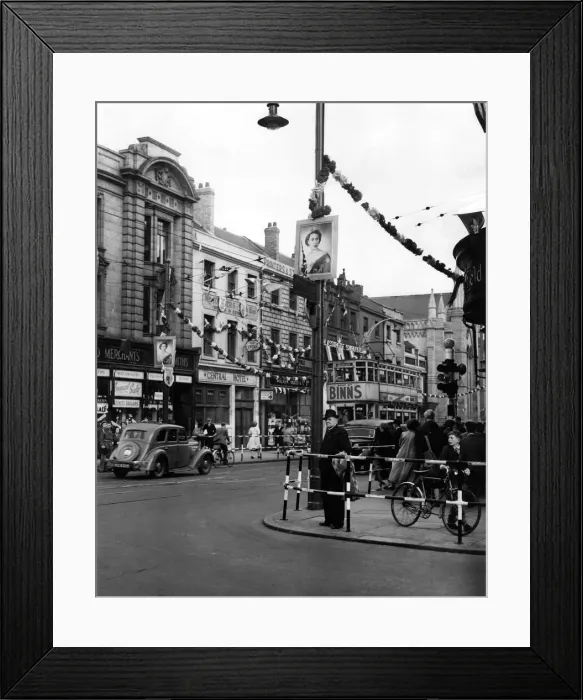 Framed Print : Queen Elizabeth II, Princess Elizabeth - Coronation - Bridge Street Framed Print : Queen Elizabeth II, Princess Elizabeth - Coronation - Bridge Street