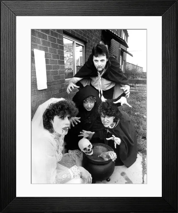 Framed Print : Bride of Dracula, mary Knox, left, brewing up some thrills for the kids with witches Liz Framed Print : Bride of Dracula, mary Knox, left, brewing up some thrills for the kids with witches Liz