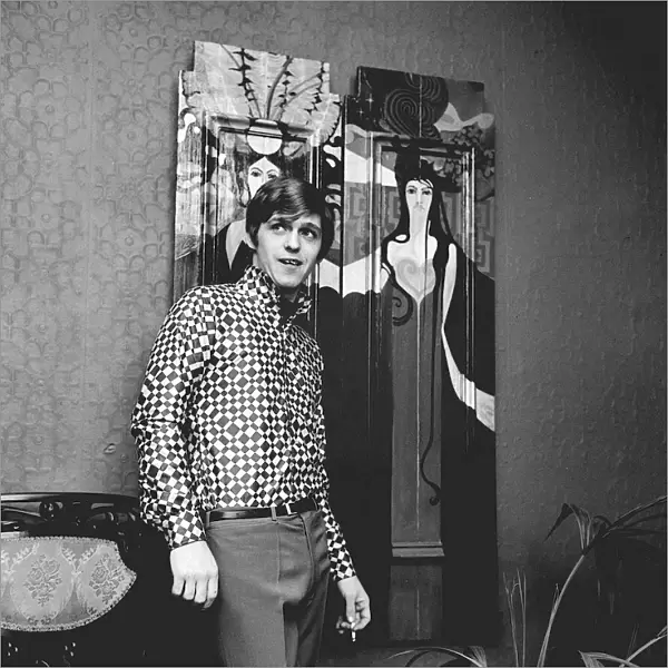 Georgie Fame Singer and Composer, Mar 1966 photographed in his new shirt bought