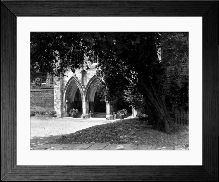 Framed Print : The Deanery, Winchester Cathedral Close. July 1933 Framed Print : The Deanery, Winchester Cathedral Close. July 1933