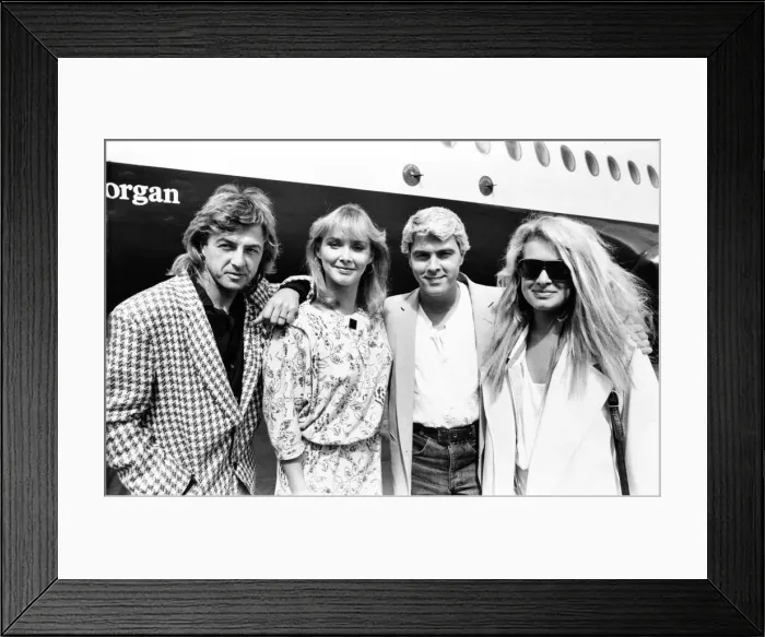 Framed Print : Members of Bucks Fizz - Bobby Gee, Cheryl Baker, Mike Nolan Framed Print : Members of Bucks Fizz - Bobby Gee, Cheryl Baker, Mike Nolan