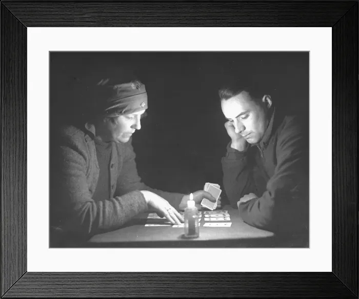 Framed Print : Fortune teller seen here reading the cards. January 1934 Framed Print : Fortune teller seen here reading the cards. January 1934