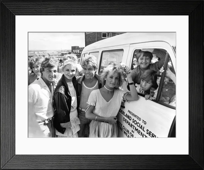 Framed Print : Members of Bucks Fizz - Bobby Gee, Cheryl Baker, Mike Nolan Framed Print : Members of Bucks Fizz - Bobby Gee, Cheryl Baker, Mike Nolan