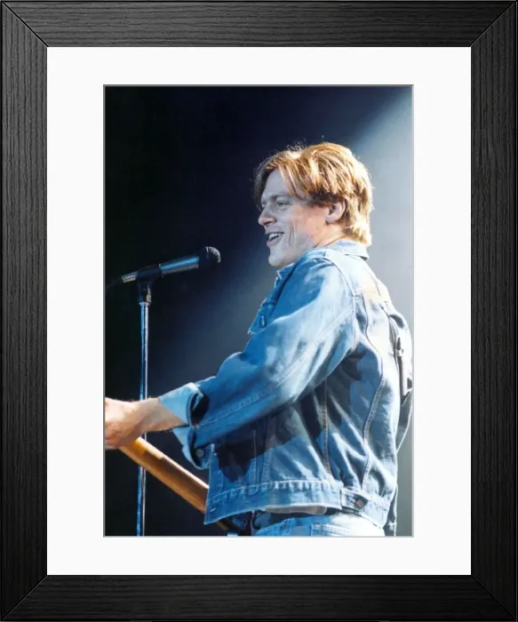 Framed Print : Bryan Adams in concert. (Circa 1992) Framed Print : Bryan Adams in concert. (Circa 1992)