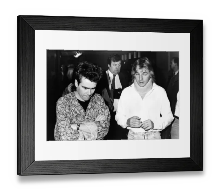 Framed Print : Members of Bucks Fizz - Bobby Gee with Nik Kershaw