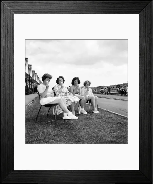 Framed Print : Bultins Holiday Pwllheli: Mrs. Nellie McGrail, Pools Winner