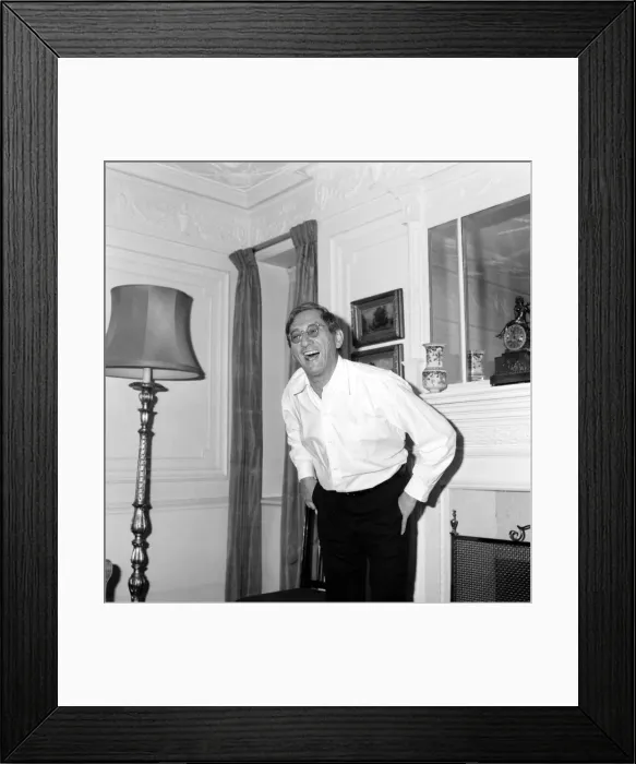 Framed Print : Abe Polonsky who was black listed as a Communist film maker during the House Un-American