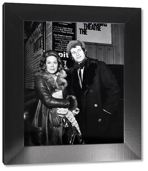 Rachel Roberts, estranged wife of actor Rex Harrison with Alexis