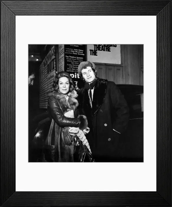Framed Print : Rachel Roberts, estranged wife of actor Rex Harrison with Alexis