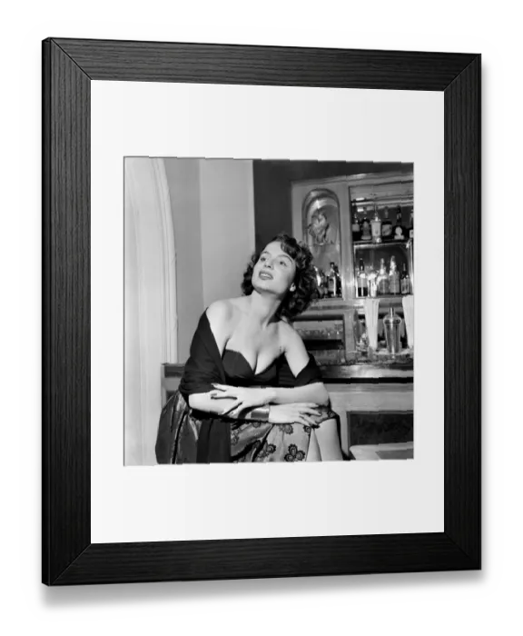 Framed Print : Miriella, 22 Verona born Italian cinema actress is being called