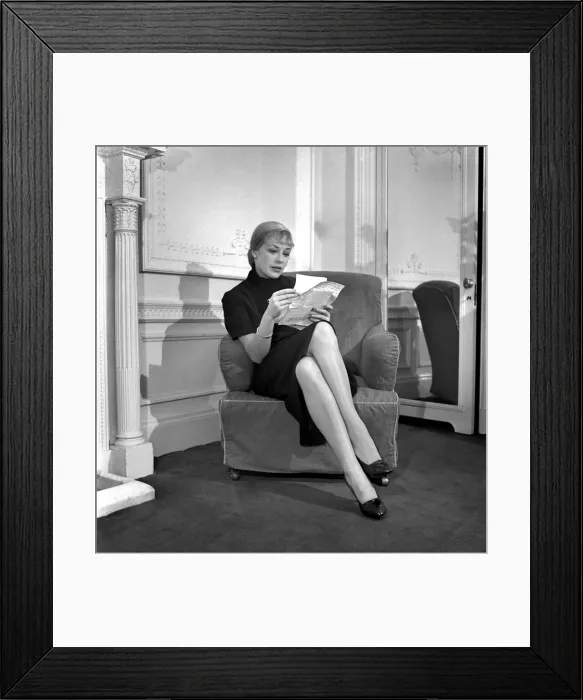 Framed Print : Blond German actress Hildegarde Neff is spending 6 days in London Framed Print : Blond German actress Hildegarde Neff is spending 6 days in London