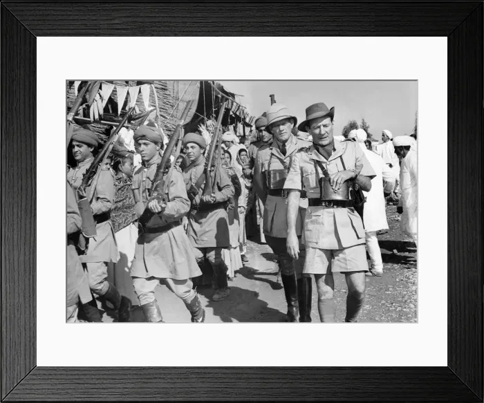 Framed Print : Trevor Howard and Harry Andrews during location filming at Grenada for Framed Print : Trevor Howard and Harry Andrews during location filming at Grenada for