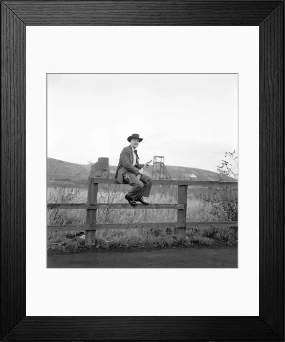 Framed Print : Cowboy mad miner Lot Beedon seen here riding shotgun down by the old mineshaft Framed Print : Cowboy mad miner Lot Beedon seen here riding shotgun down by the old mineshaft
