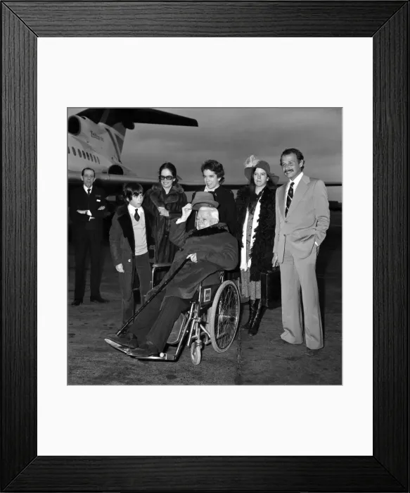 Framed Print : L. A. P. Charles Chaplin. March 1975 75-01193 Framed Print : L. A. P. Charles Chaplin. March 1975 75-01193