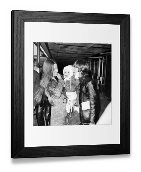 Framed Print : The Monkees: Monkee Davy Jones Arrived at Heathrow Airport with his wife Linda Framed Print : The Monkees: Monkee Davy Jones Arrived at Heathrow Airport with his wife Linda