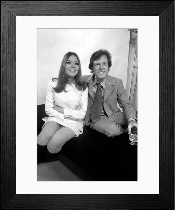 Framed Print : Diana Rigg and Robert Culp who star in the television drama Married Alive written by John Framed Print : Diana Rigg and Robert Culp who star in the television drama Married Alive written by John