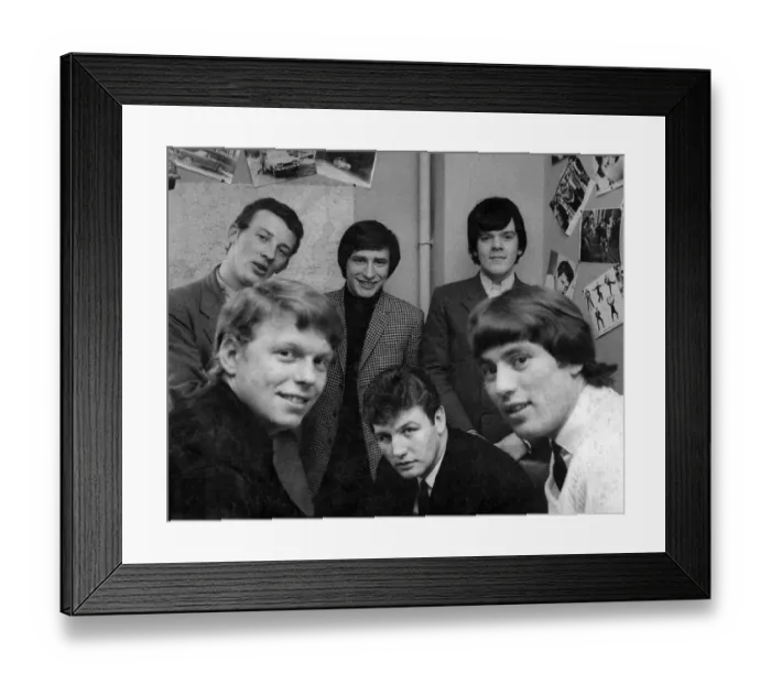 Framed Print : Johnny Prescott, the heavyweight boxer has taken on the new role as manager to the pop