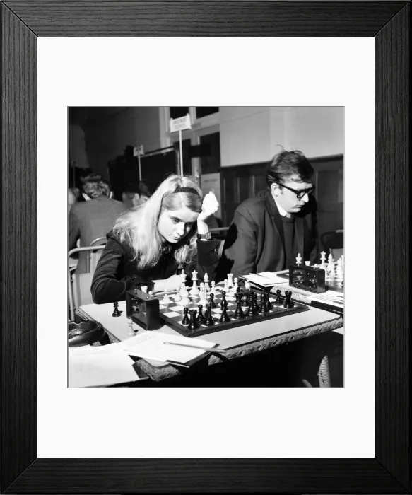 Framed Print : The Annual International Chess Championship opened today at Hasting