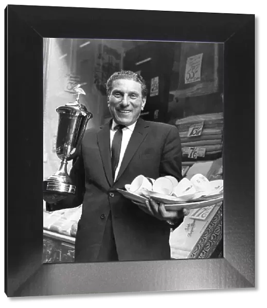Street Traders: Sid Strong with the cup he won as '