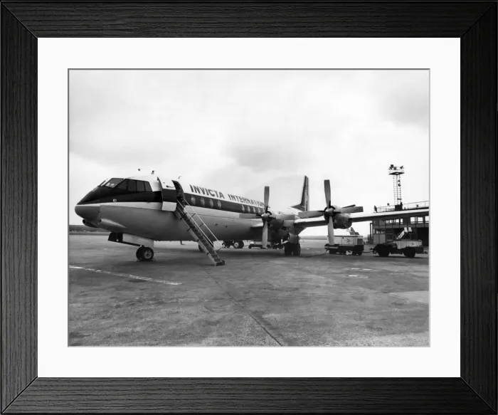 Framed Print : Aircraft Vickers Vanguard. April 1973 P004848 Framed Print : Aircraft Vickers Vanguard. April 1973 P004848