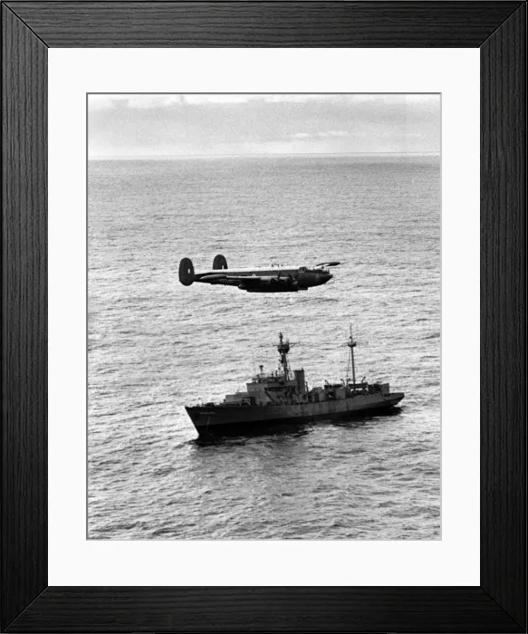 Framed Print : Pictures of drop over weather ship India'from RAF Shackleton of 204 Squadron Framed Print : Pictures of drop over weather ship India'from RAF Shackleton of 204 Squadron