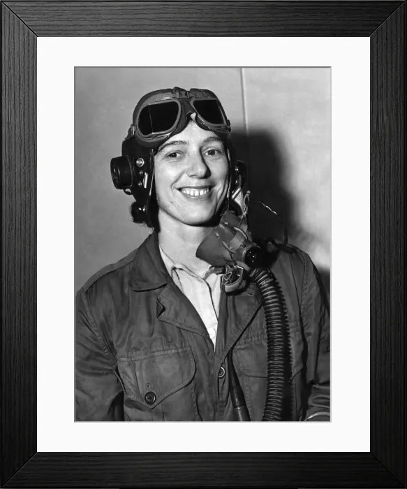 Framed Print : Aviation Pilot: Mrs. Burne in flying kit. October 1954 P004742 Framed Print : Aviation Pilot: Mrs. Burne in flying kit. October 1954 P004742