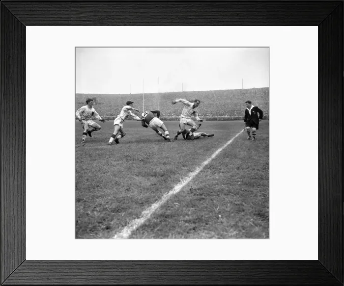 Framed Print : Rugby League: Wakefield v. Wigan. June 1960 M4449-010