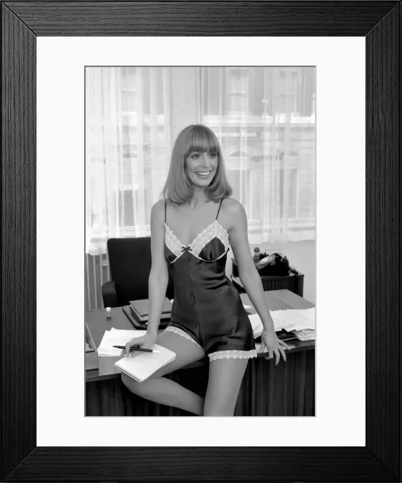 Framed Print : Mark and Spencer fashion. January 1975 75-00278-019