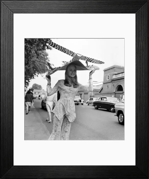 Framed Print : Oversized hats on display on the first day of Royal Ascot June 1970 70-05824-015 Framed Print : Oversized hats on display on the first day of Royal Ascot June 1970 70-05824-015