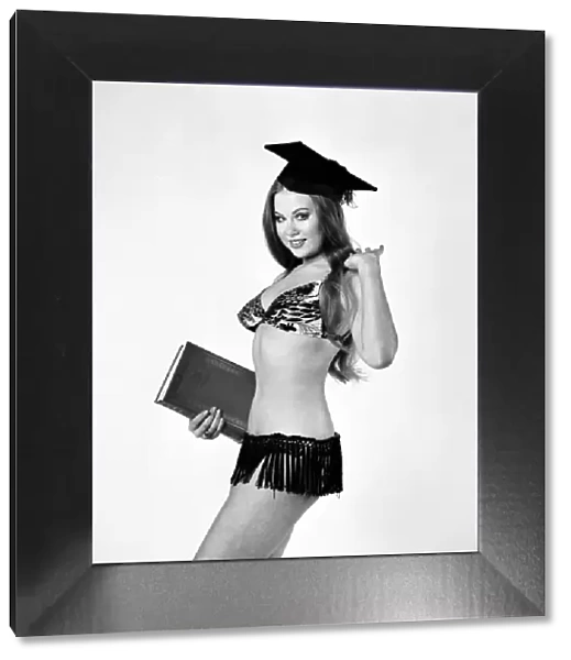 Maths Teacher 1970s glamour girl. January 1975 75-00023-010