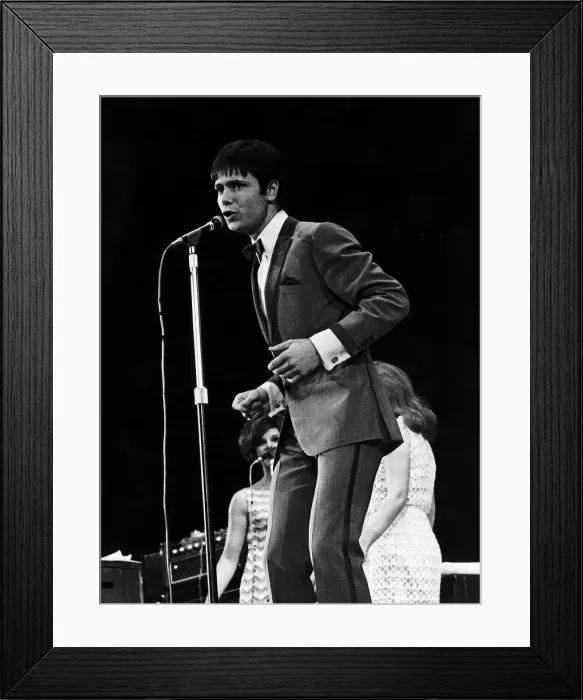 Framed Print : Cliff Richard sings onstage at The New Musical Express Poll Winners All-Stars Concert