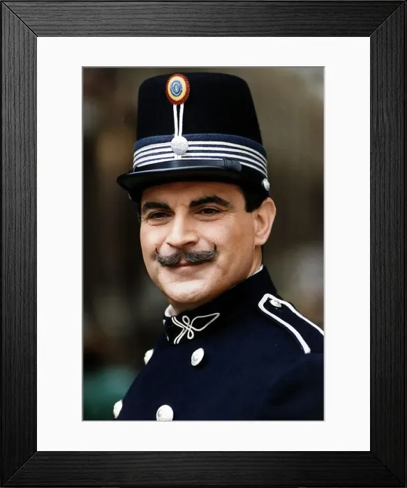 Framed Print : David Suchet Actor dressed in policemans uniform dbase A©Mirrorpix