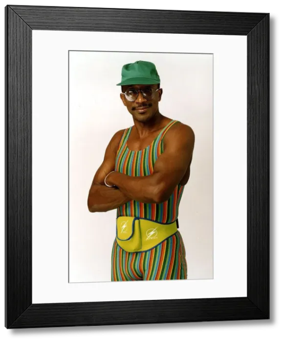 Framed Print : Derrick Evans TV AMs Fitness instructor Mr Motivator Dbase A©Mirrorpix