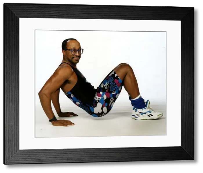 Framed Print : Derrick Evans TV AMs Mr Motivator fitness instructor Dbase A©Mirrorpix
