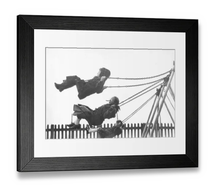 Framed Print : Children enjoying the swings Framed Print : Children enjoying the swings