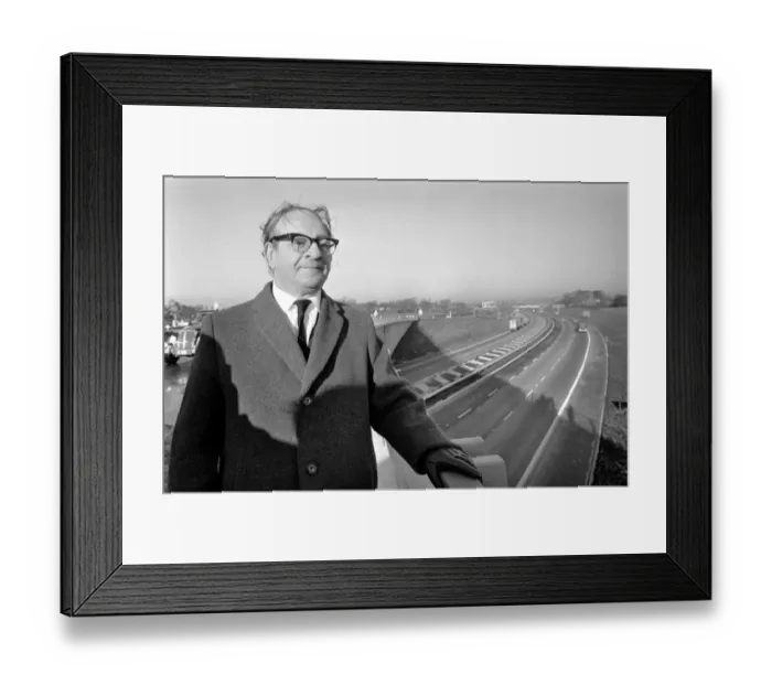 Framed Print : Transport: Roads: Fred Mulley, Minister of Transport, opened the 13 mile stretch of Framed Print : Transport: Roads: Fred Mulley, Minister of Transport, opened the 13 mile stretch of