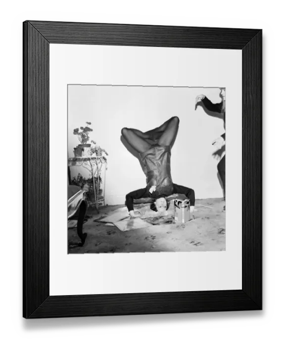 Framed Print : Model Judi Pimblett, of Hale, Cheshire has taken up yoga as a hobby