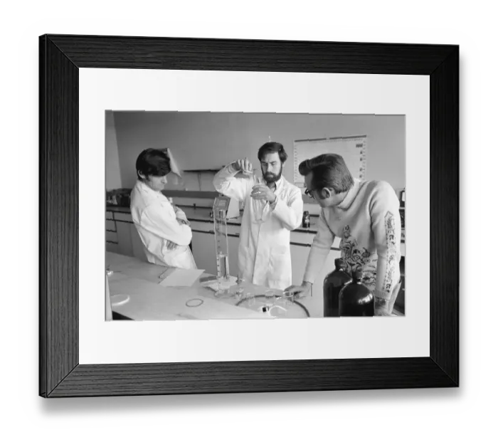 Framed Print : Man  /  Car  /  Unusual  /  Humour. Car at I. P. C. Hemel Hempstead car examiner