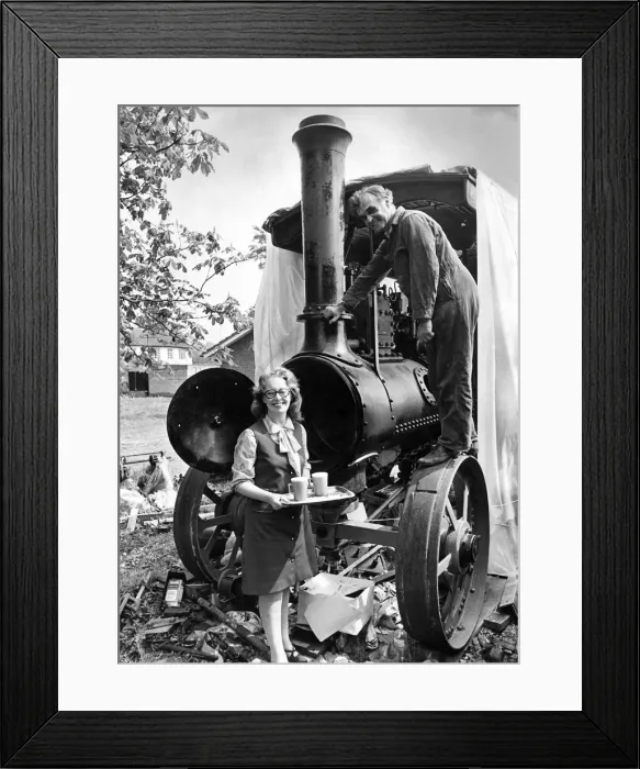 Framed Print : Steam Engine. July 1972 P004916 Framed Print : Steam Engine. July 1972 P004916